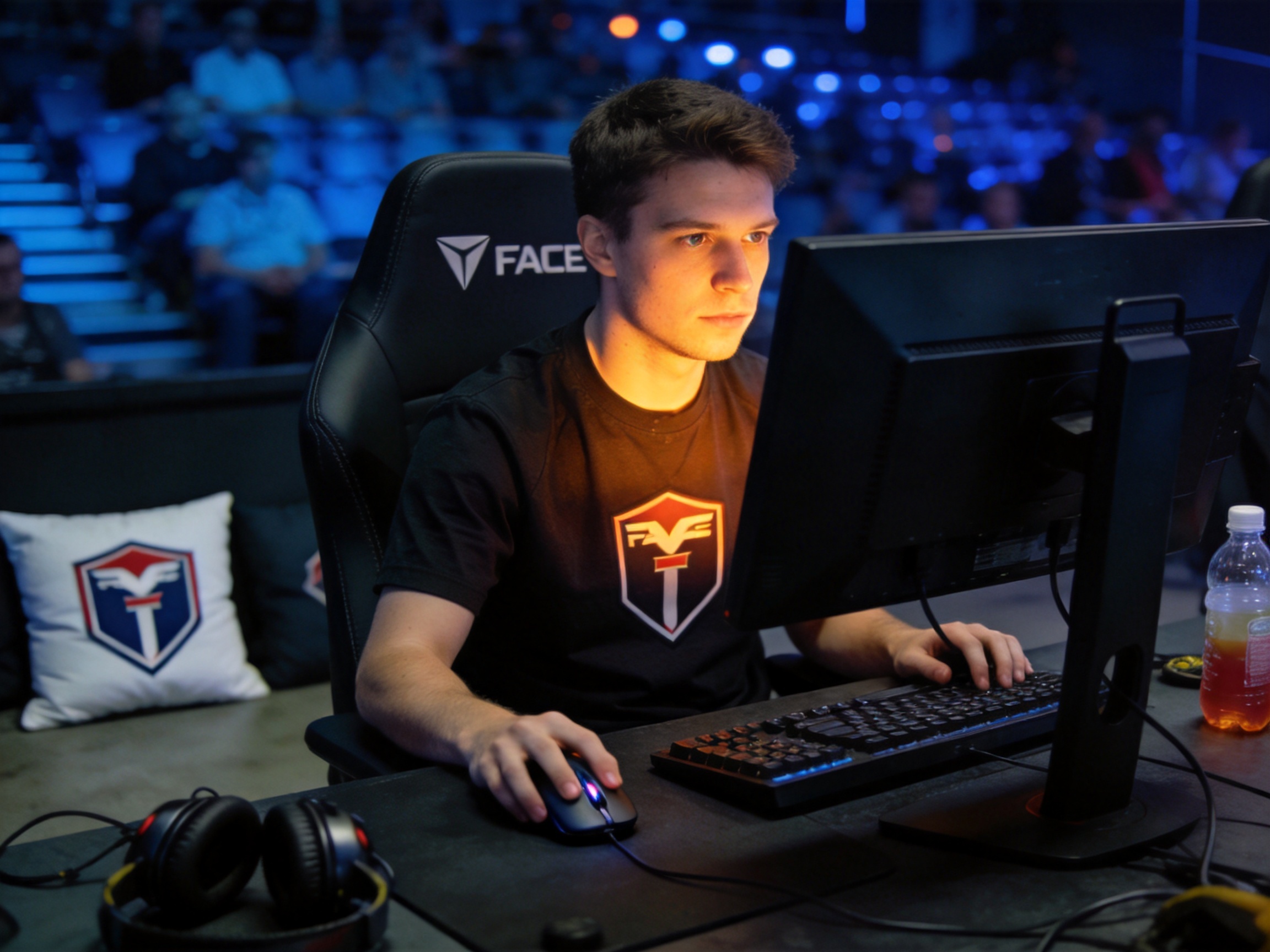 CSGO Major欧洲区预选赛FaZe晋级比赛画面
